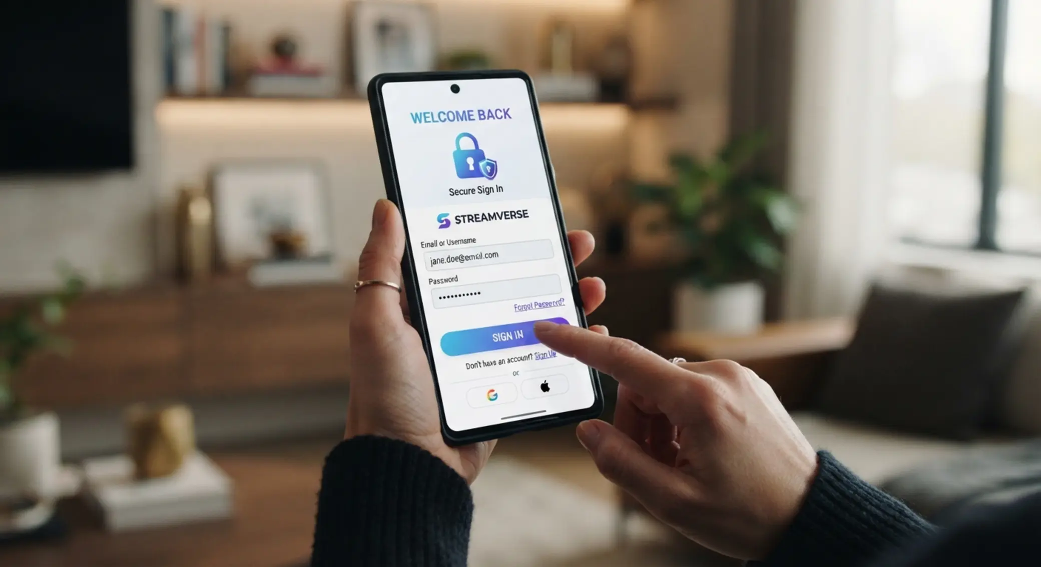 Mobilní přihlášení k účtu Přihlášení do účtu z mobilního telefonu