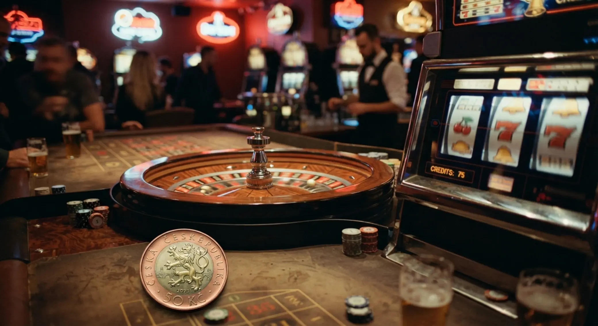 Ruleta a automaty vhodné pro malý vklad 50 Kč